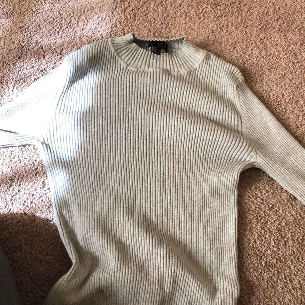 Plus Size Grey Turtle Neck